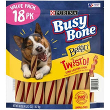 Purina Busy Bone Beggin' Twist'D dog treats, 18 pk, small/medium