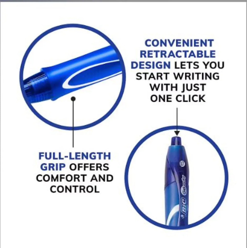 Bic Gel-ocity Retractable Gel Pens, 18 ct. - Assorted Colors - USA MEGA SHOP