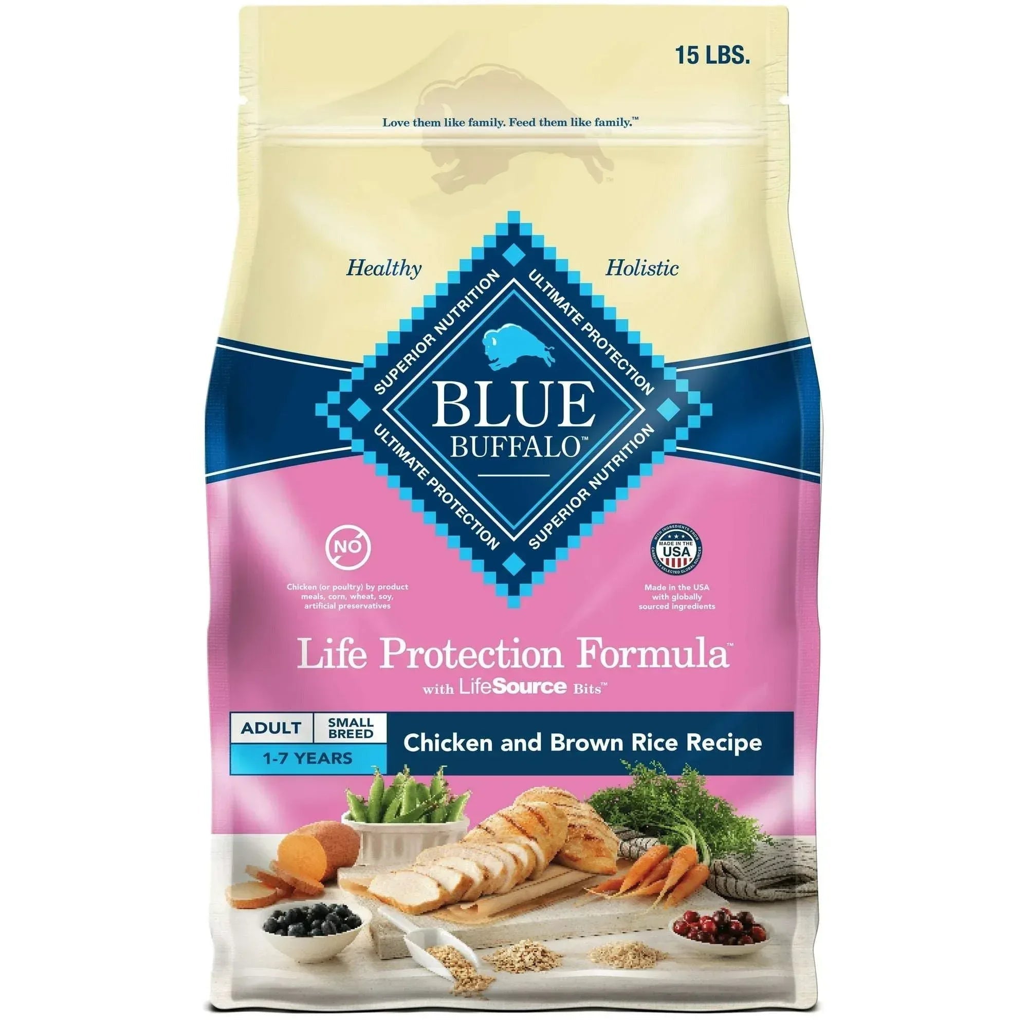 Blue Buffalo Life Protection Formula Small Breed Dry Dog Food Chicken & Brown Rice