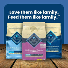 Blue Buffalo Life Protection Formula dry dog food pouches, chicken and brown rice