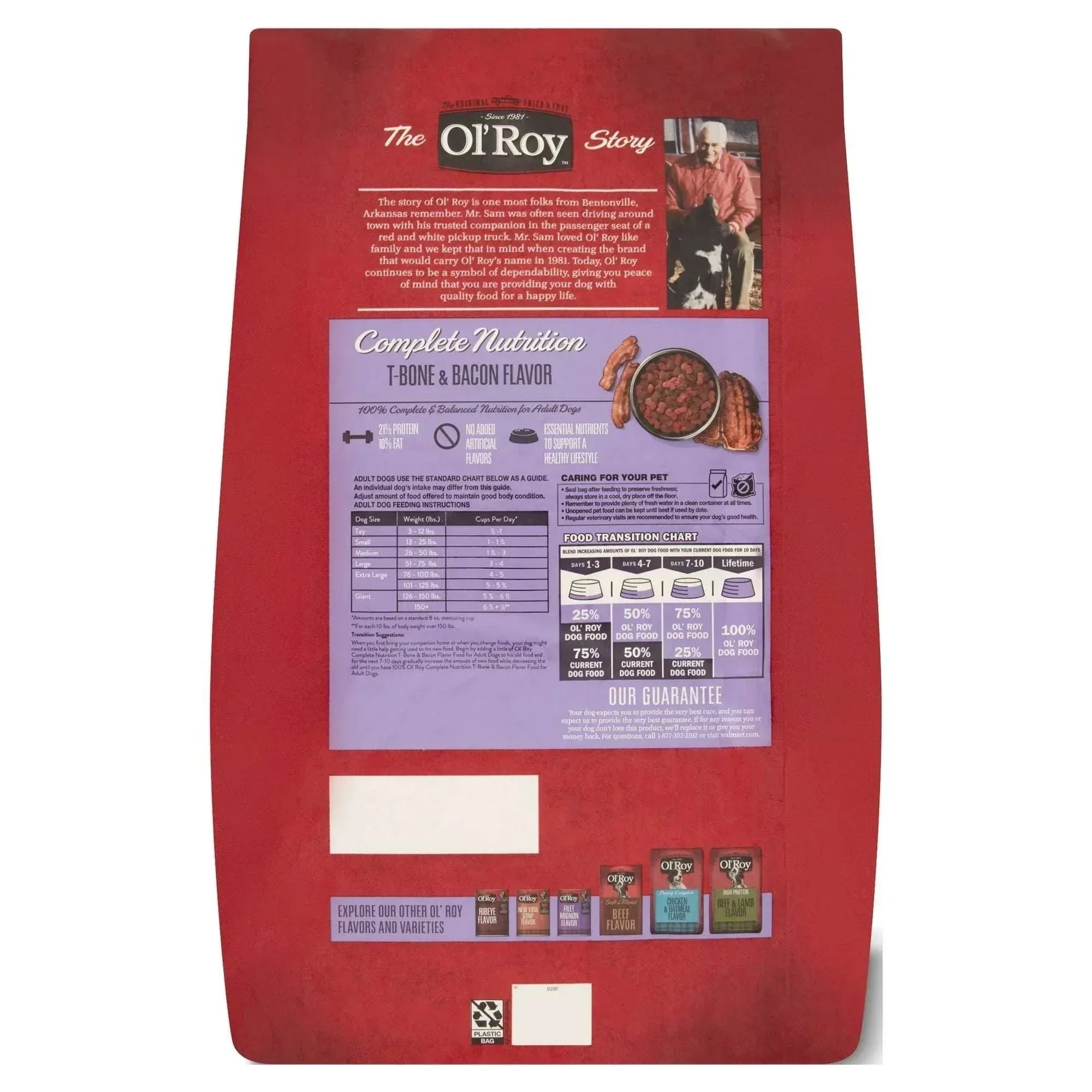 Ol' Roy Complete Nutrition T-Bone & Bacon Flavor Dry Dog Food