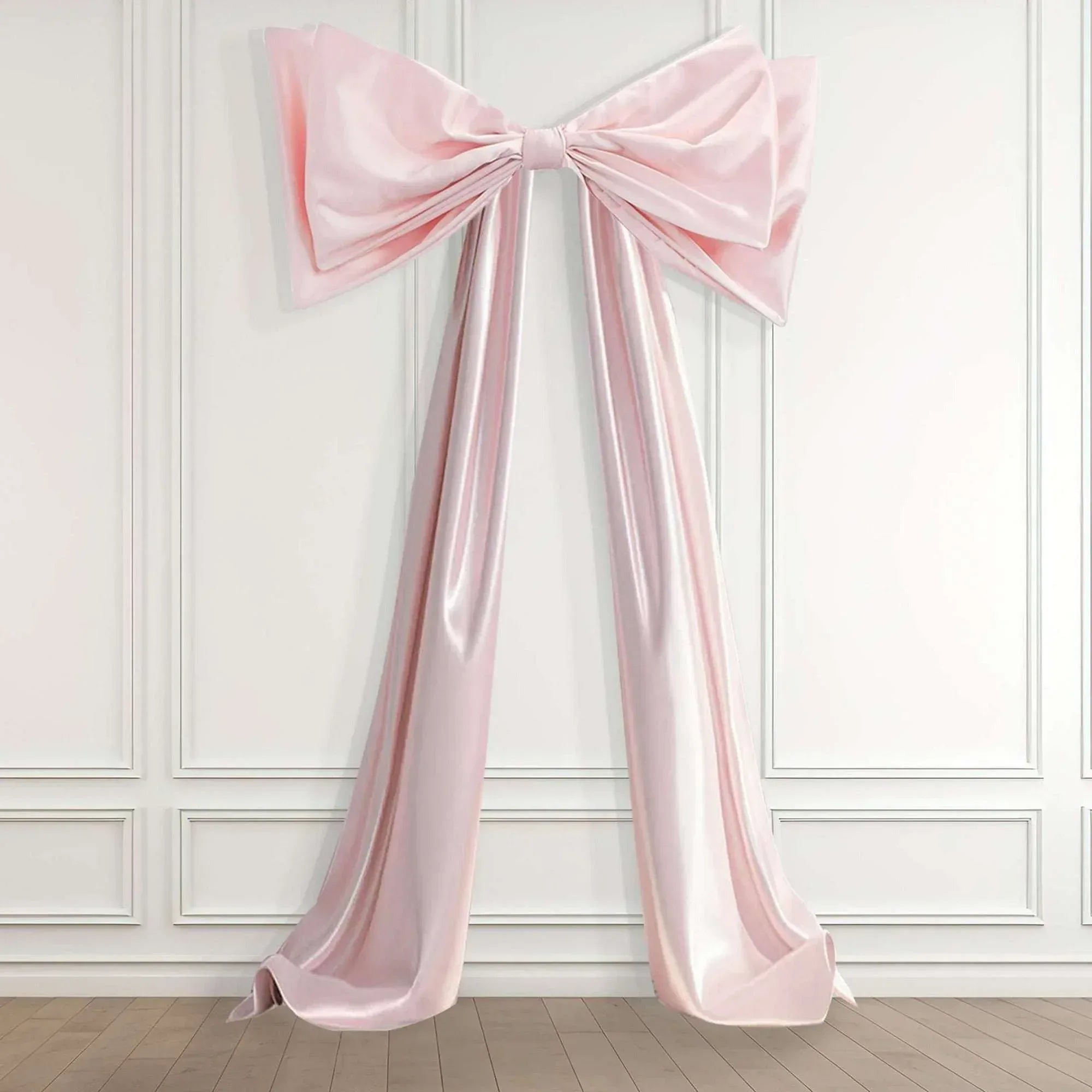 Large Satin Decorative Bow, Pink, 85", Valentine's Day by Way To Celebrate