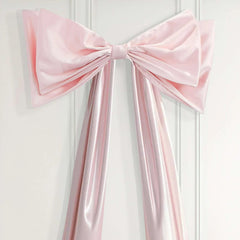Large Satin Decorative Bow, Pink, 85", Valentine's Day by Way To Celebrate