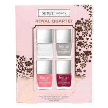 butter LONDON Royal Quartet mini nail lacquer set box with floral pattern