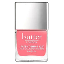butter LONDON Mini Patent Shine 10x nail lacquer, coral pink shade bottle