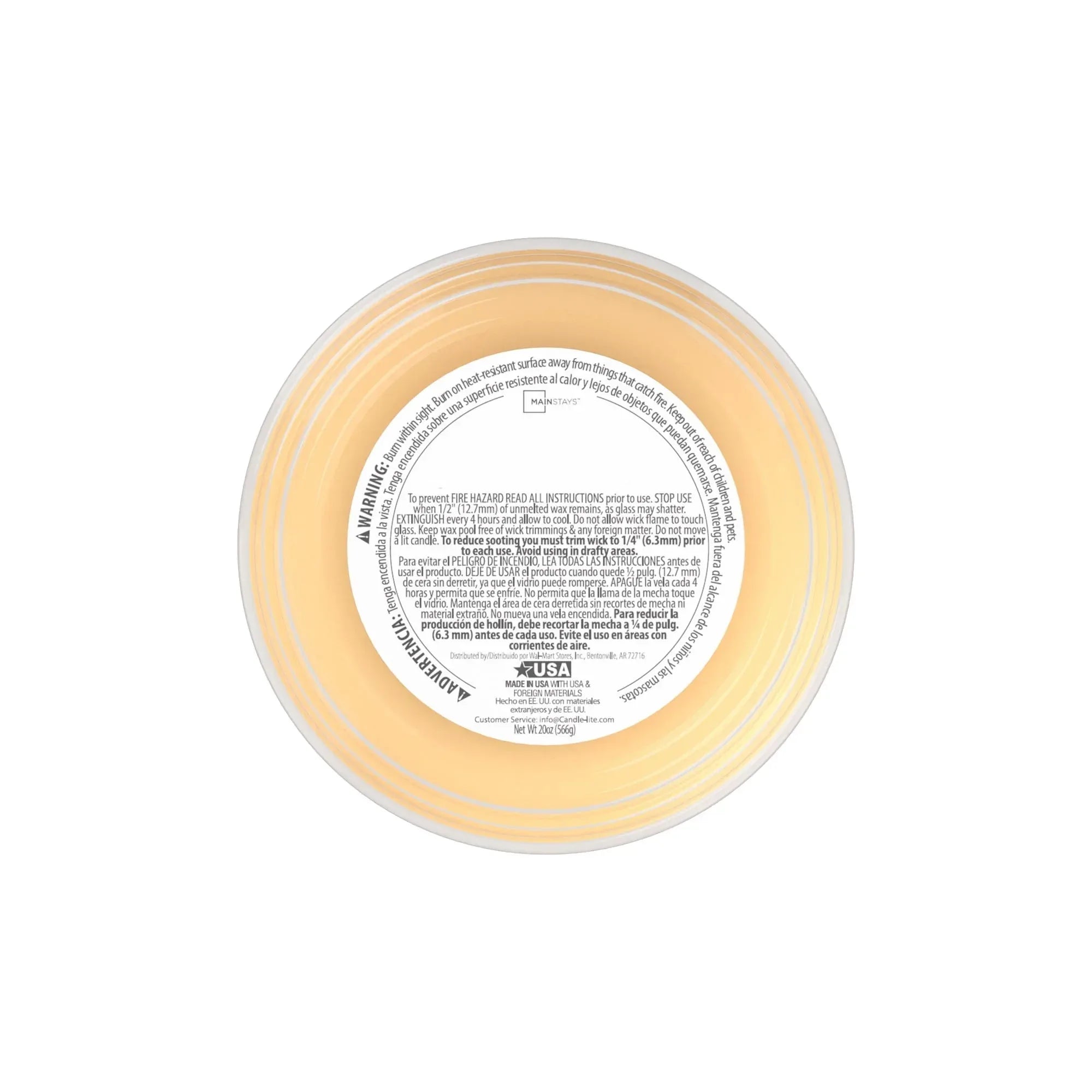 Mainstays Single-Wick Scented Jar Candle, Buttercream Cheesecake Jar, 20oz.