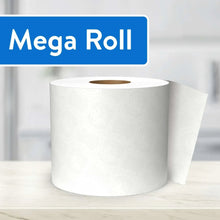 Toilet paper mega roll, white soft & strong premium bath tissue roll