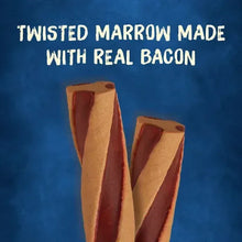 Twisted chew dog treats made with real bacon