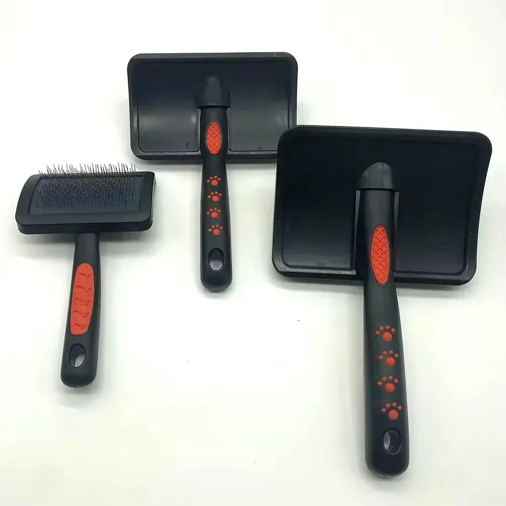 LL Goods Self-Cleaning Slicker Brush for Pets – Removes Mats, Tangles, and Shedding, Perfect for Indoor and Outdoor Use