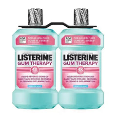 Listerine Gum Therapy Anti-Gingivitis Mouthwash, Glacier Mint (1.5L, 2 Pk.)