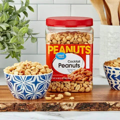 Great Value Roasted & Salted Cocktail Peanuts, 35 oz