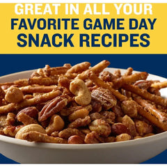Honey Roasted Mixed Nuts, Party Snacks, Plant-Based Protein, 10 Oz Canister