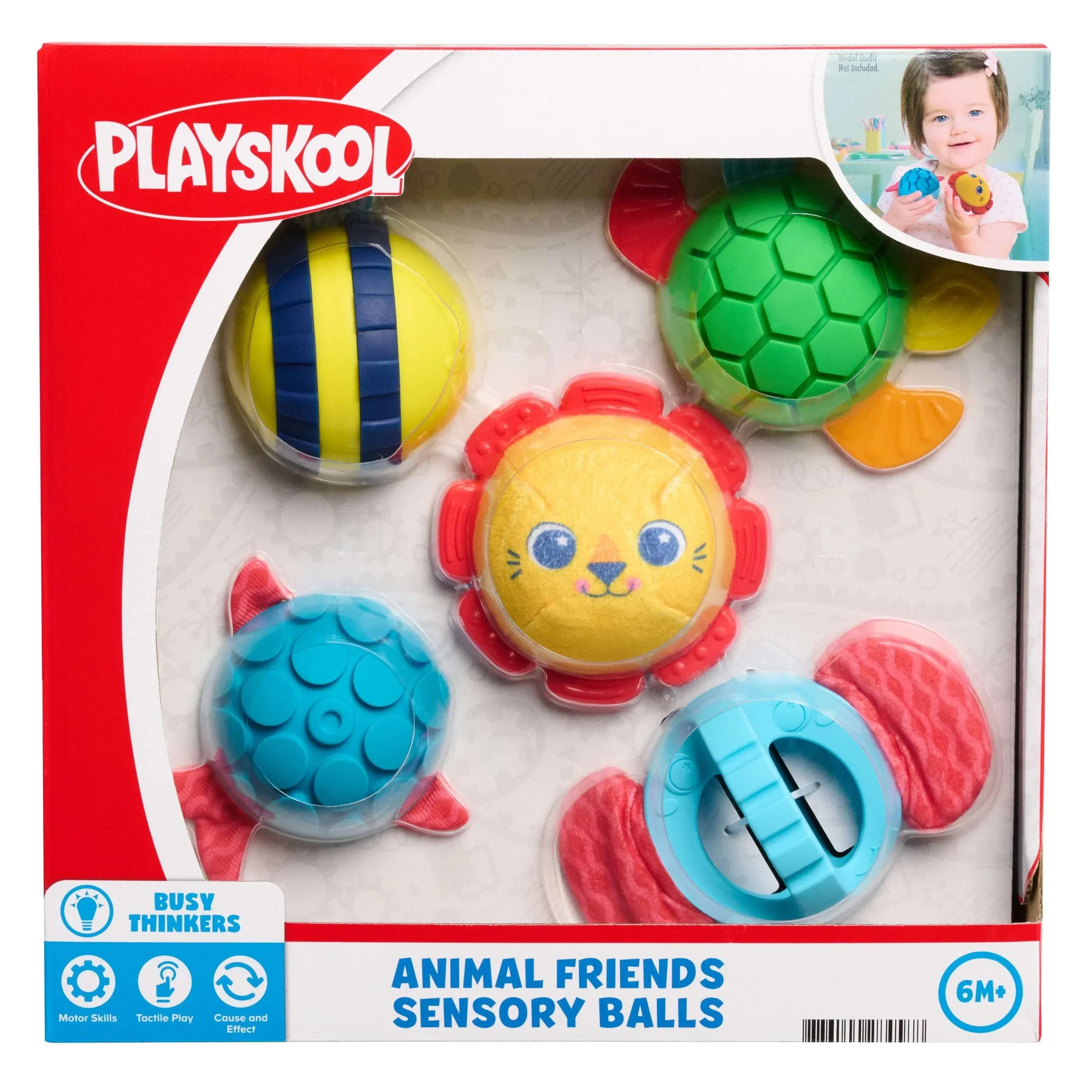 Playskool Animal Friends Sensory Balls Set, 5-Pieces, for Toddlers 18 Months and Up - USA MEGA SHOP