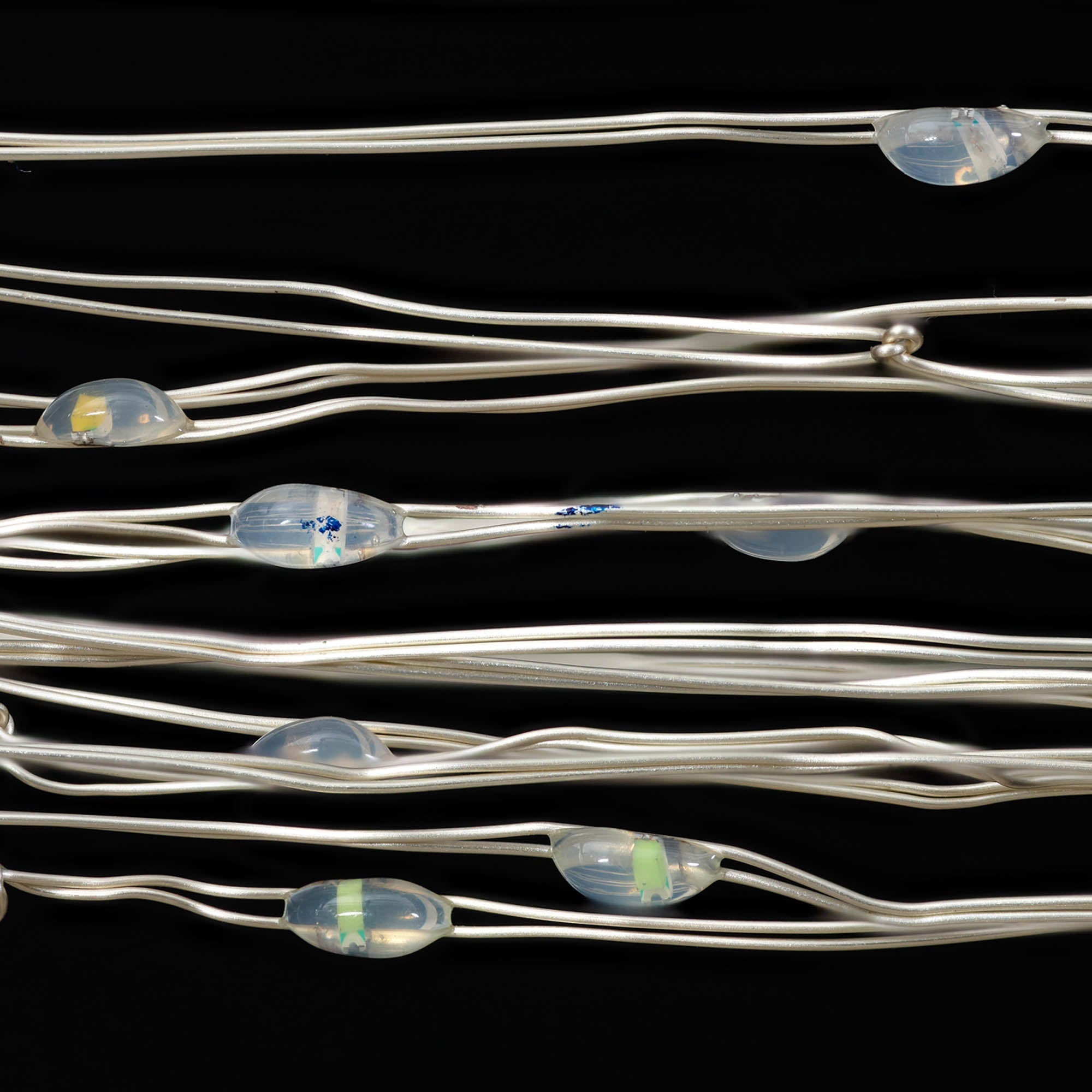Mainstays Battery-Operated Indoor 50-Count LED Multi-Color Wire Lights, with 8 Lighting Modes