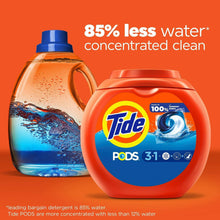 Tide PODS liquid laundry detergent container with matching liquid bottle, Original