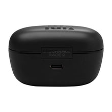 Black charging case for true wireless earbuds with USB-C port