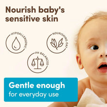 Aveeno baby sensitive skin lotion badge, gentle enough for everyday use