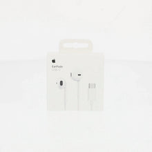 EarPods USB-C retail box showing wired earbuds and USB-C connector