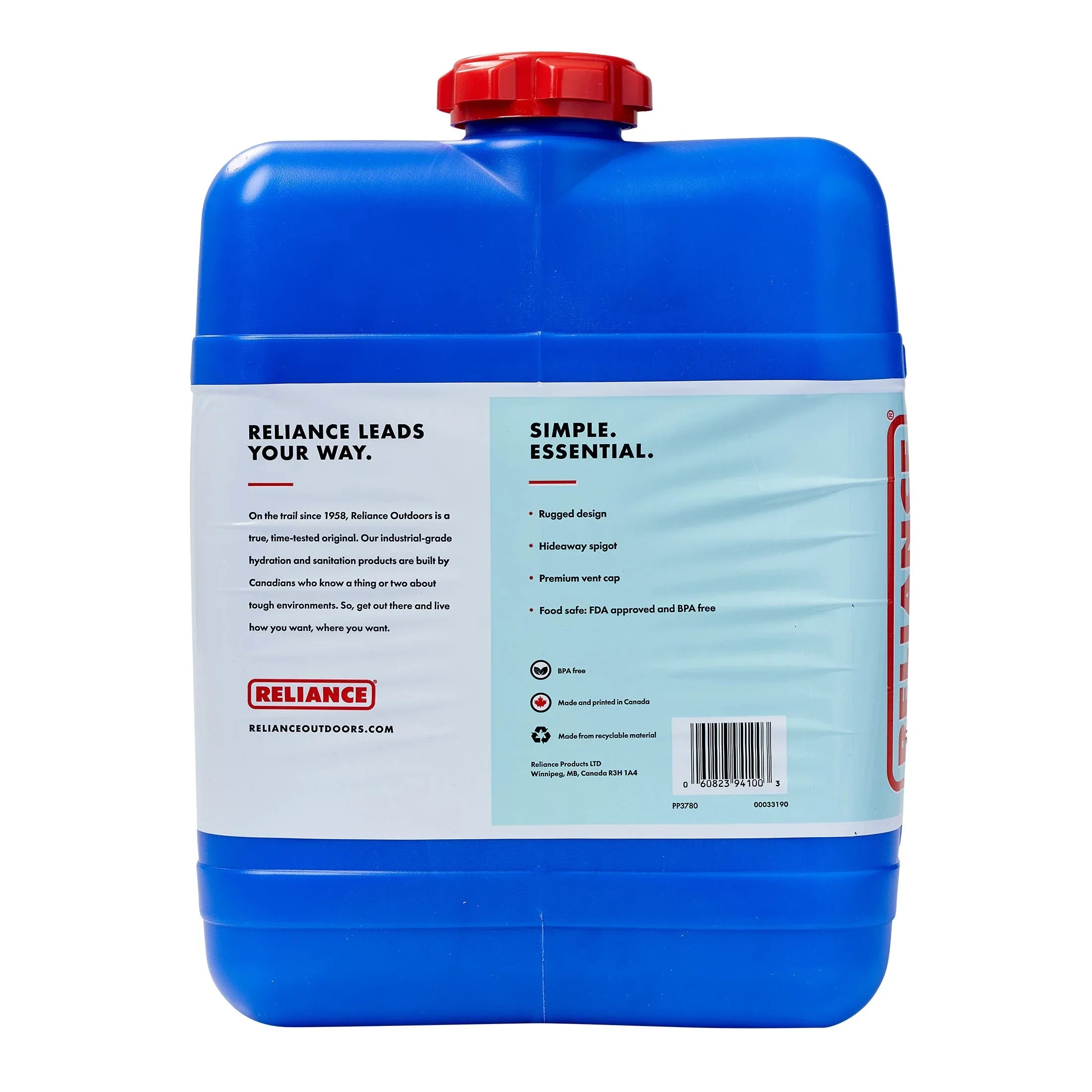 Reliance Aqua-Tainer Water Container 7 Gallon - USA MEGA SHOP