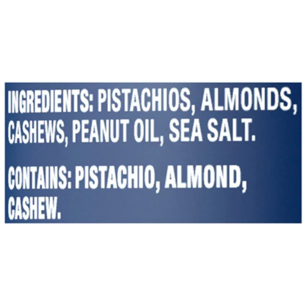 Deluxe Pistachio Mix, Party Snacks, Plant-Based Protein, 14.5 Oz Canister