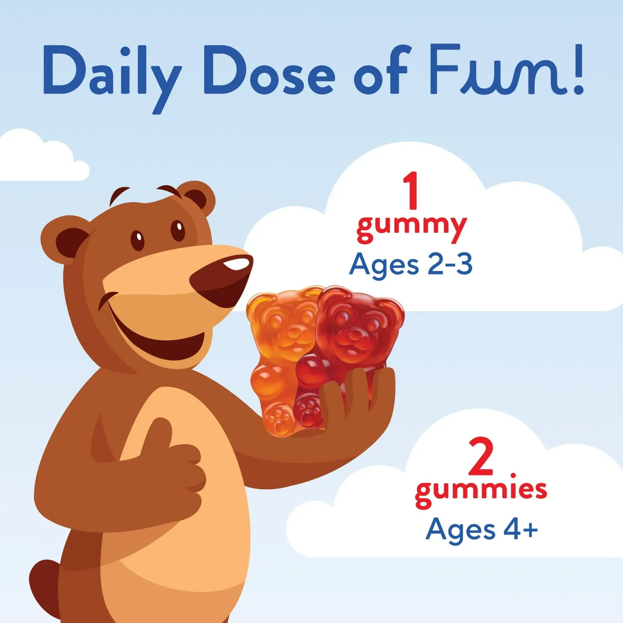 L’il Critters Gummy Vites Kids Multivitamin Gummies, Mixed Fruit, 190 Count
