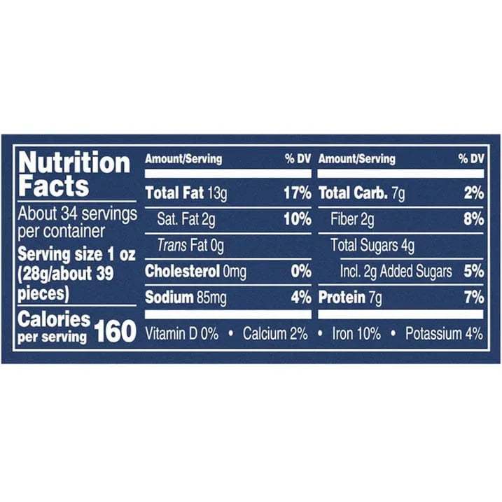 PLANTERS Honey Roasted Peanuts, Party Snacks, Plant Based Protein, 34.5 oz Jar