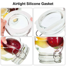 White silicone gasket ring for airtight mason jar lid, seated in the rim