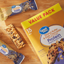 Peanut butter & dark chocolate protein bar value pack with individual bars