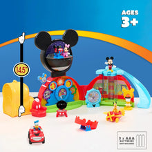 Mickey Mouse clubhouse playset, about 14.5 in tall, with slide and accessory figures