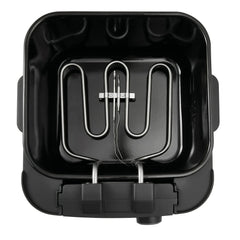 Mainstays 4L Electric Deep Fryer, Matte Black, Stainless Lid, 1800W