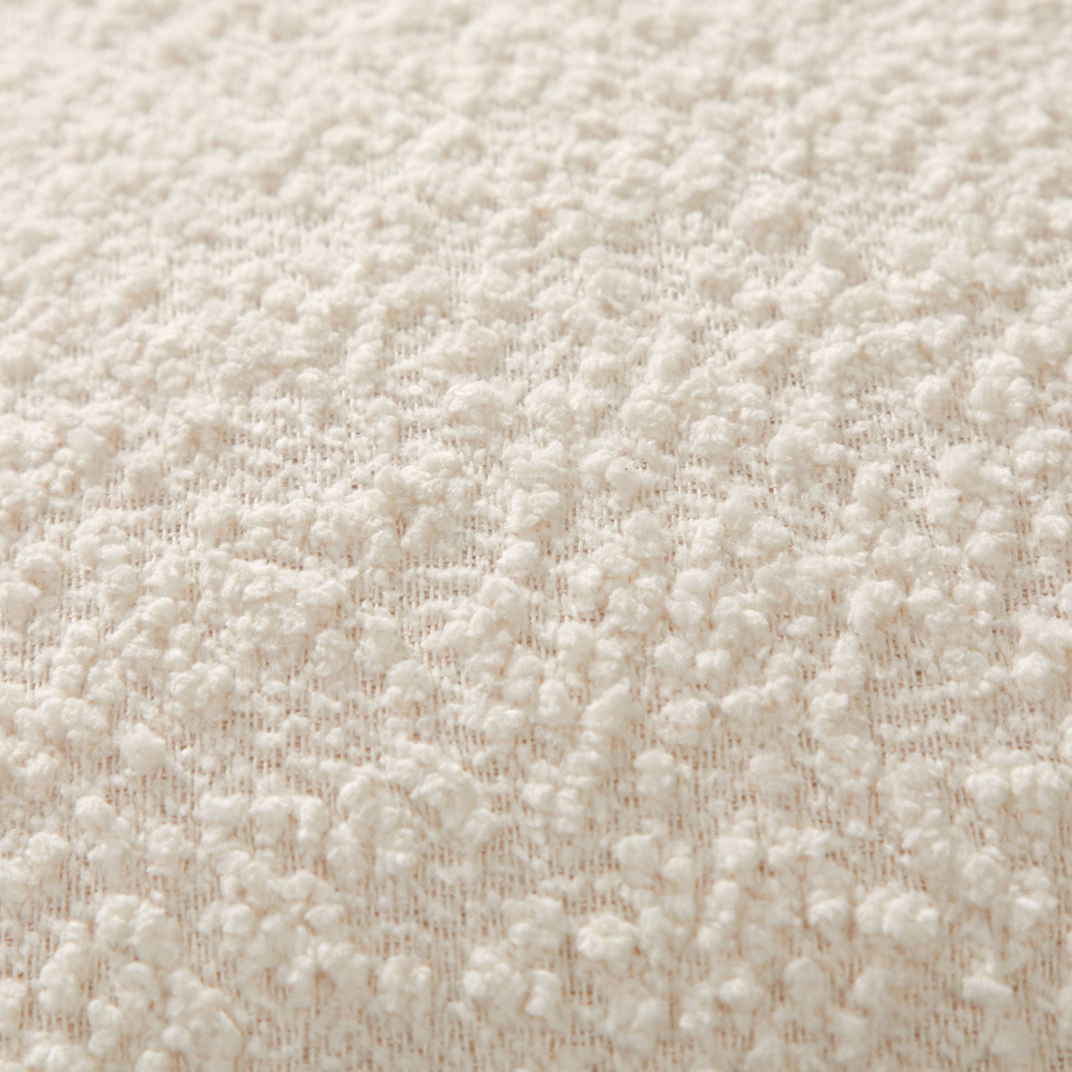 Mainstays Square Boucle Ivory Decorative Pillow For Adults, 18 in x 18 in