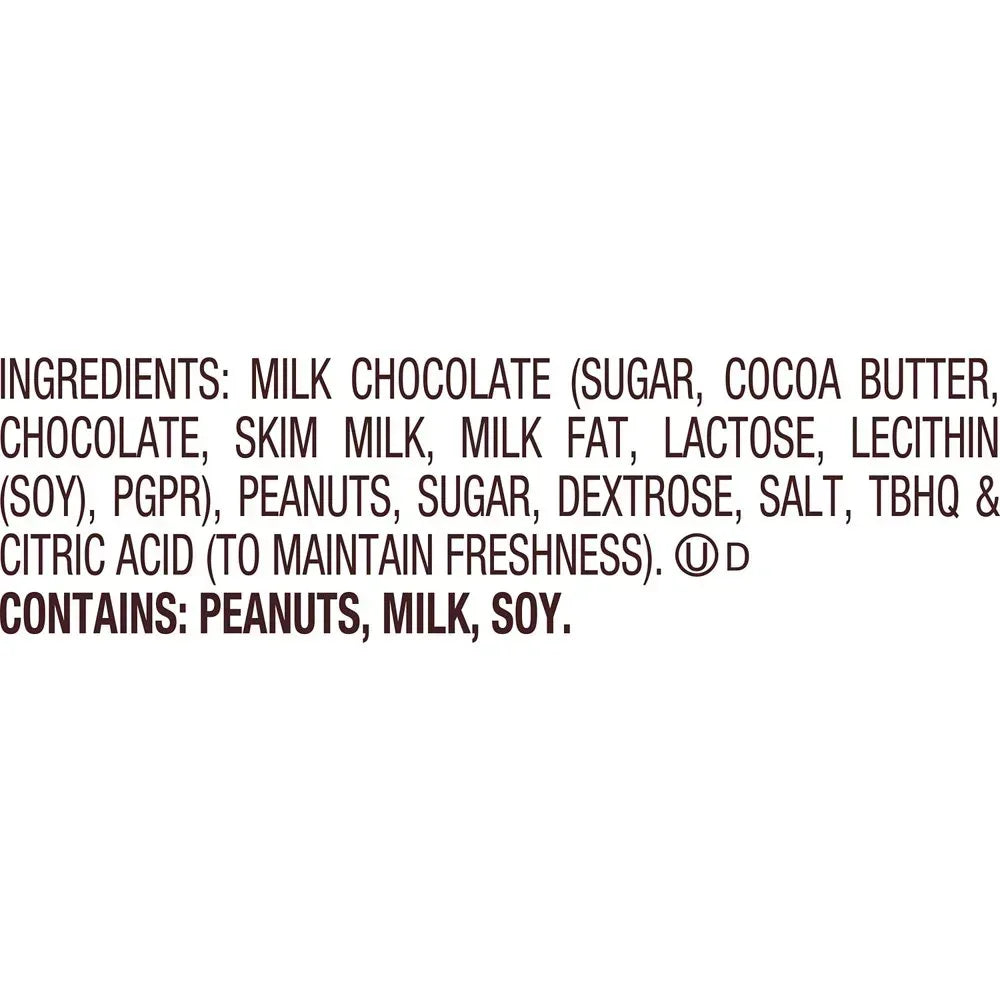Miniatures Milk Chocolate Peanut Butter Cups Easter Candy, Bag 9.6 Oz