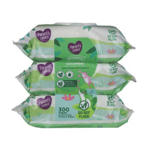 Refreshing cucumber baby wipes packs, 300 wipes total, sealed
