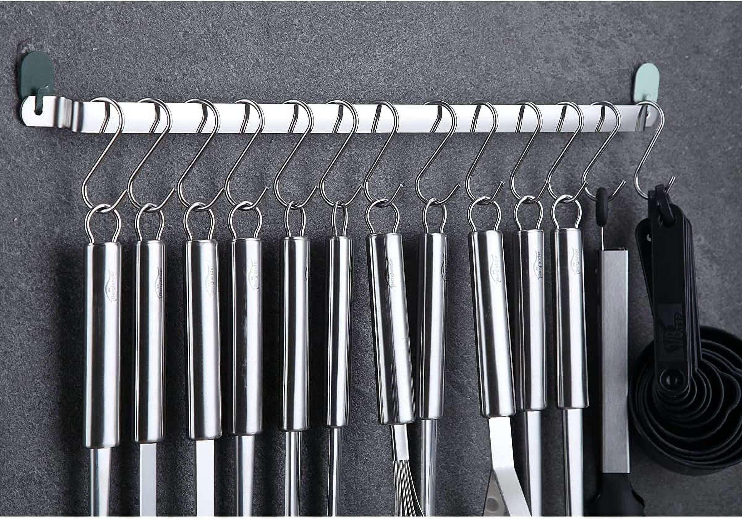 ReaNea Kitchen Utensils Set 37 Pieces, Stainless Steel Cooking Utensils Set, Kitchen Gadgets Cookwarewith Hooks For Hanging Kitchen Tool Set