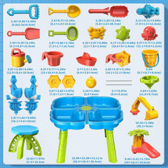 Dinosaur Planet Sand Water Table for Toddlers, 4 in 1 Sand Table and Water Play Table, Kids Table Activity Sensory Play Table Beach Sand Water Toy for Outdoor Backyard for Toddlers Age 2-4 Gift - USA MEGA SHOP