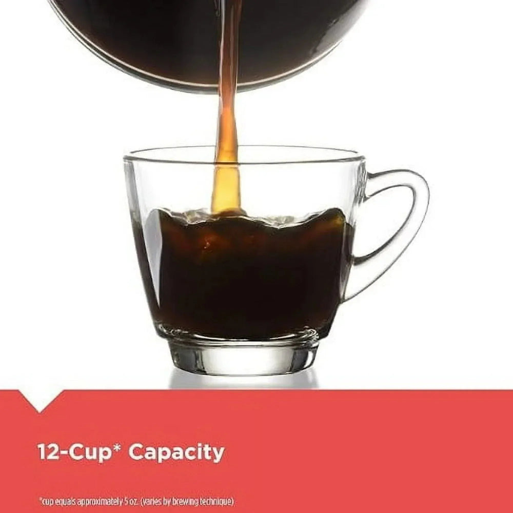 BLACK+DECKER Programmable 12-Cup Drip Coffee Maker with Custom Brew Strength, Black - USA MEGA SHOP