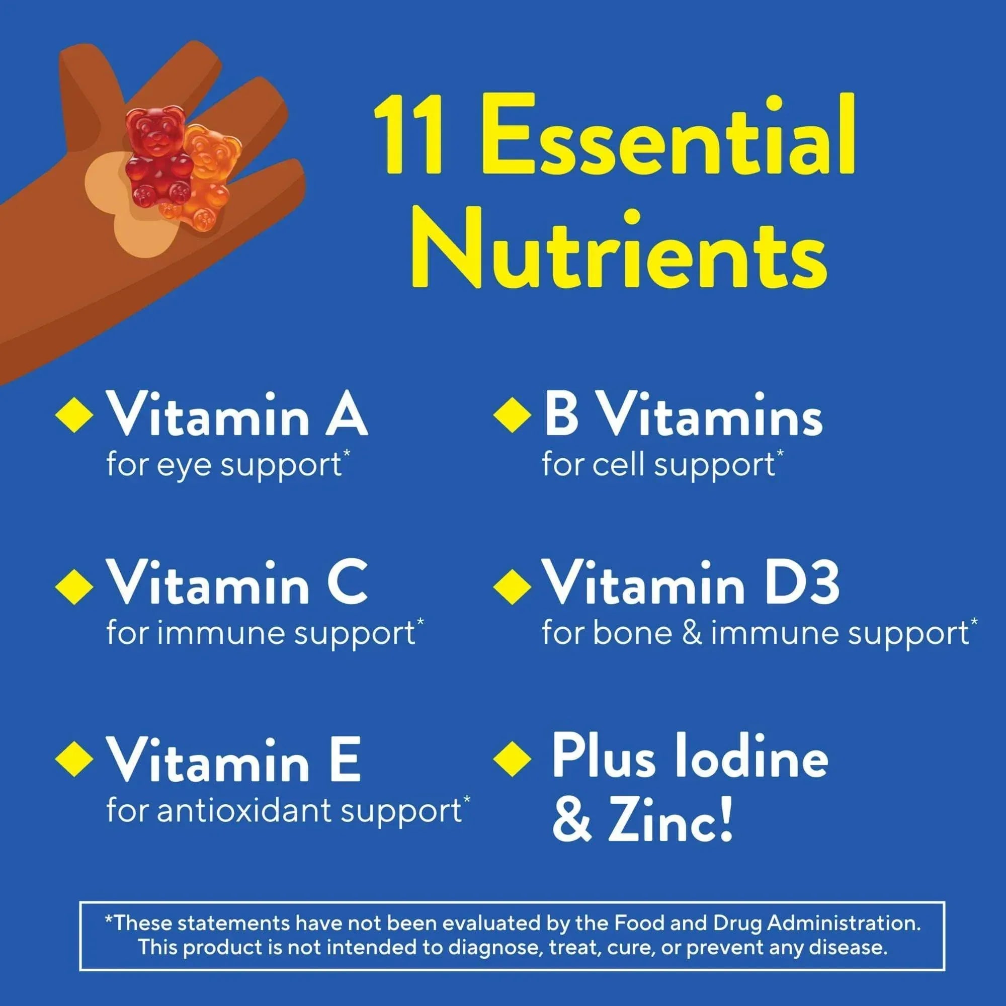 L’il Critters Gummy Vites Kids Multivitamin Gummies, Mixed Fruit, 190 Count