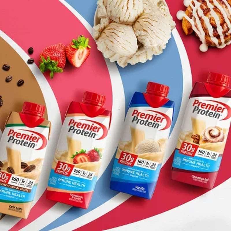Premier Protein 30G High Protein Shake, Strawberries & Cream (11 Fl. Oz., 15 Pk.)