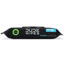DUDE Wipes fragrance-free flushable wipes pouch, 50 wipes, blue corner label