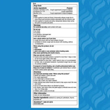 Vicks VapoRub Drug Facts label panel with active ingredients and uses