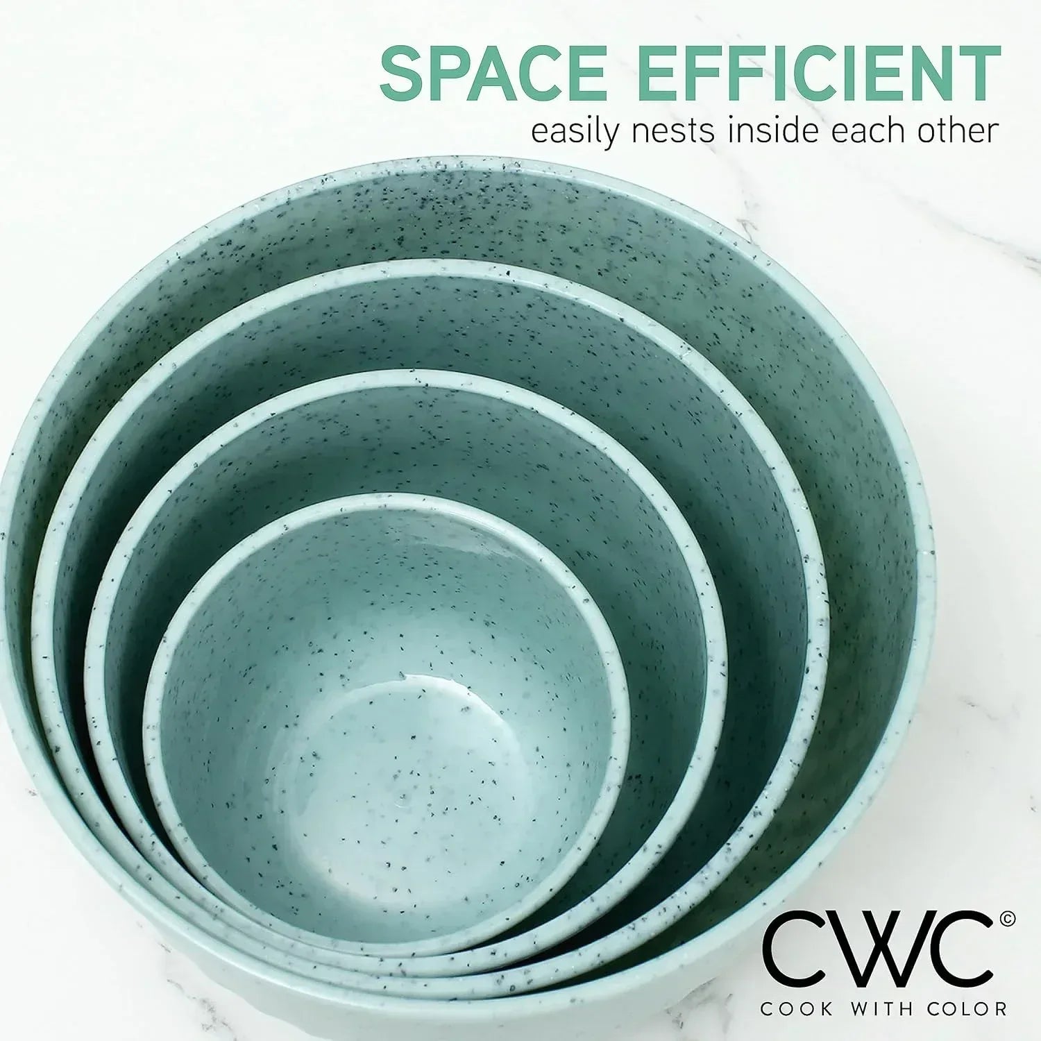 COOK WITH COLOR Meal Prep Containers Wide Mixing Bowls Food Storage Containers with Lids - USA MEGA SHOP