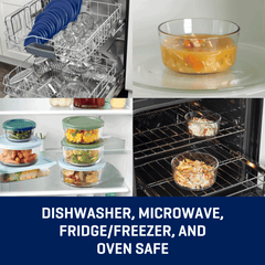 Anchor Hocking 32-Piece Glass Food Storage Containers with Colorful BPA-Free Lids