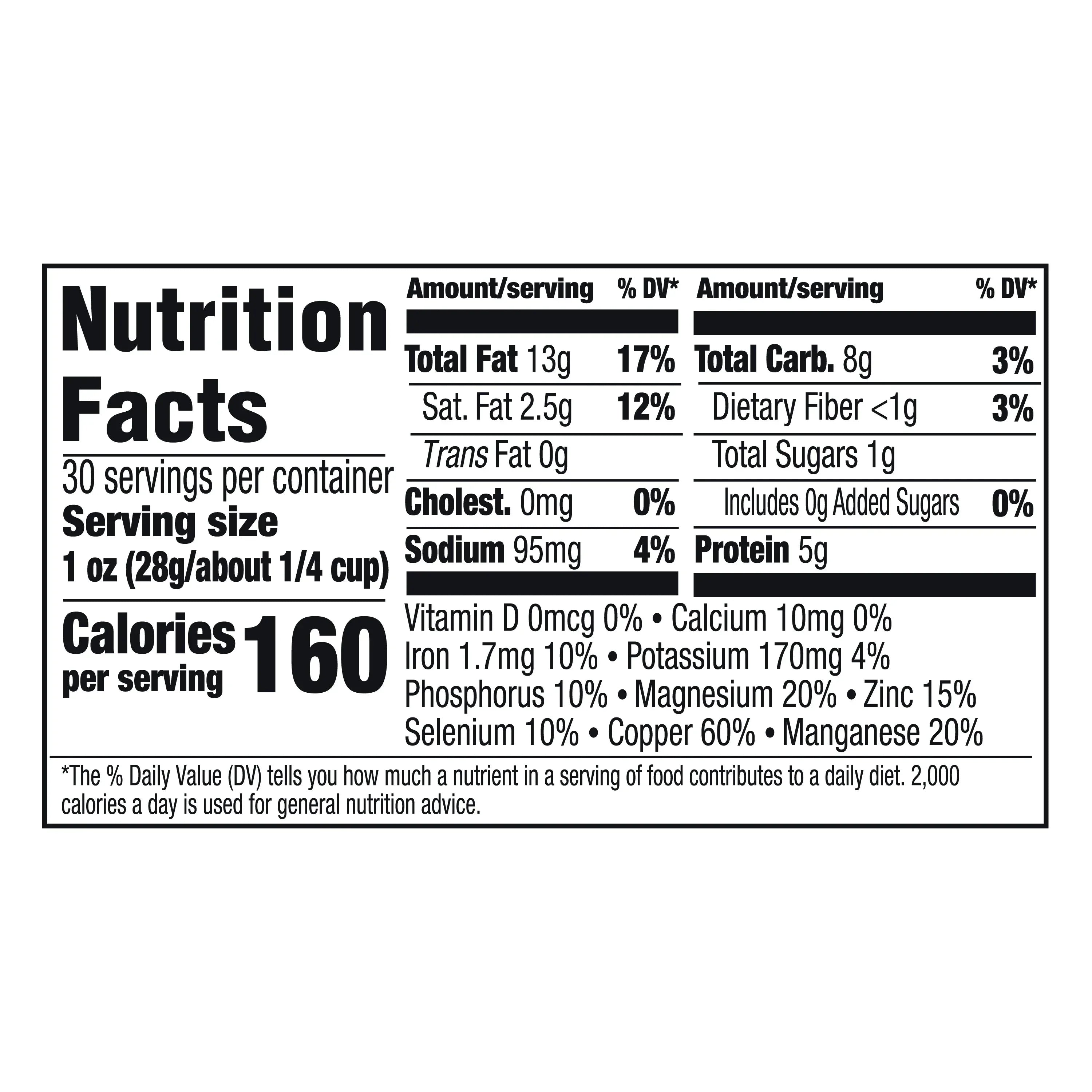 Great Value Deluxe Cashews, 30 oz