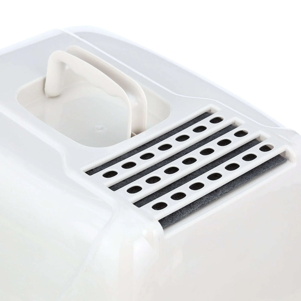 Van Ness Pets Odor Control Large Enclosed Cat Litter Box, Hooded, Pearl - USA MEGA SHOP