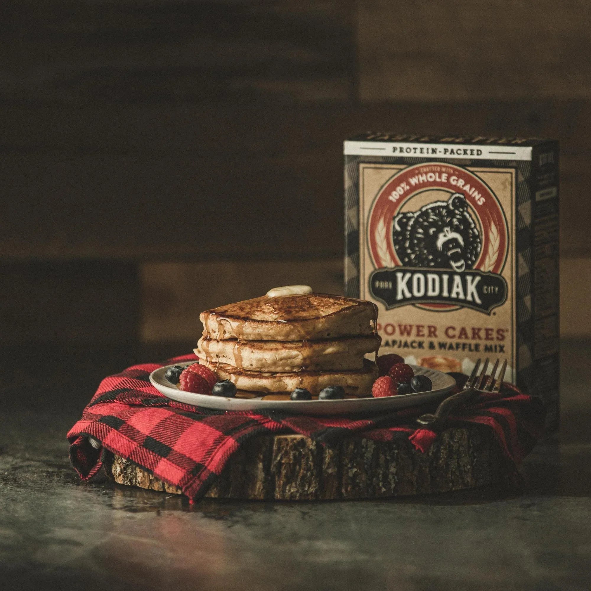 Kodiak Protein-Packed Power Cakes Buttermilk Pancake and Waffle Mix, 20 oz Box