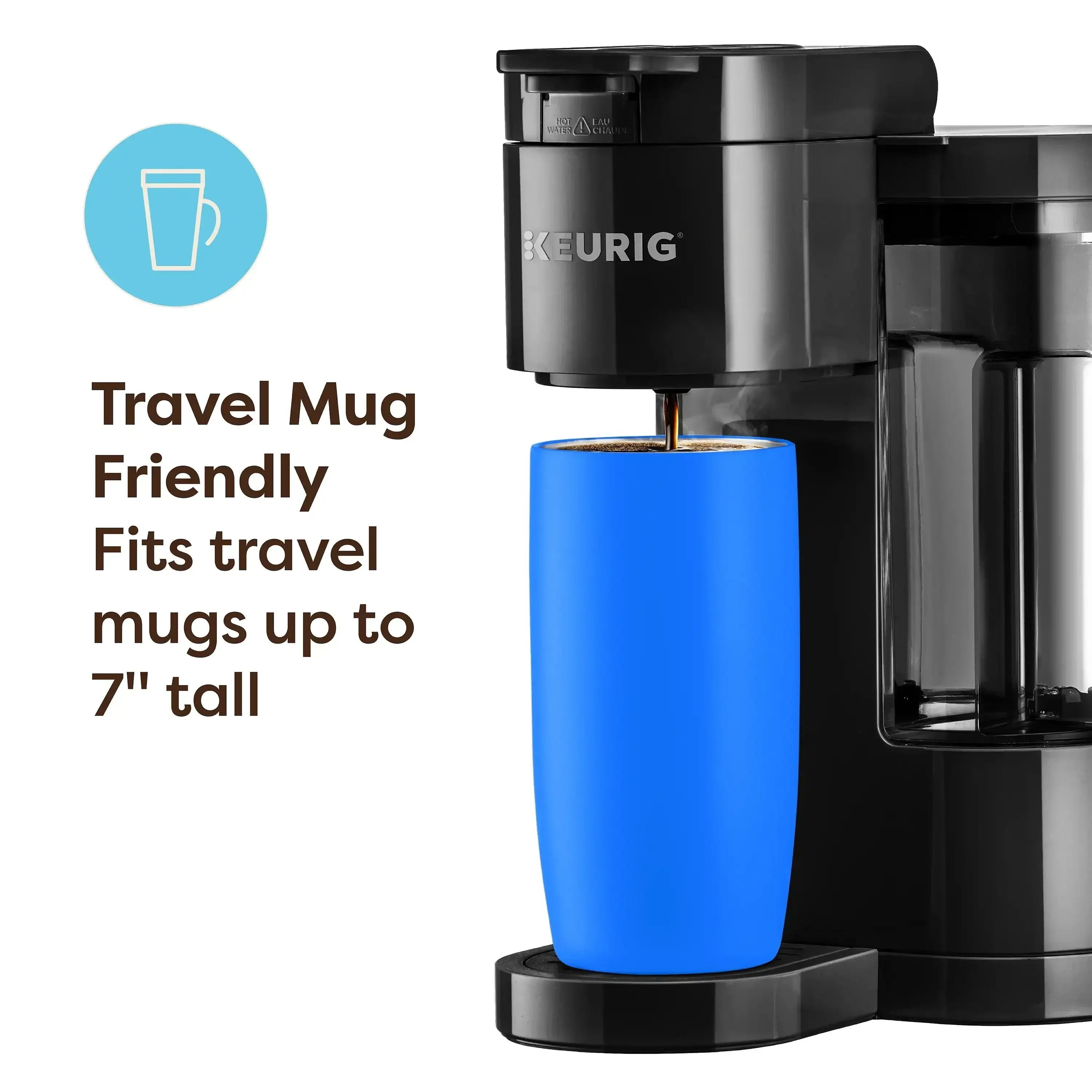Keurig K-Express Essentials Single Serve K-Cup Pod Coffee Maker, 36 oz Removable Reservoir, Black