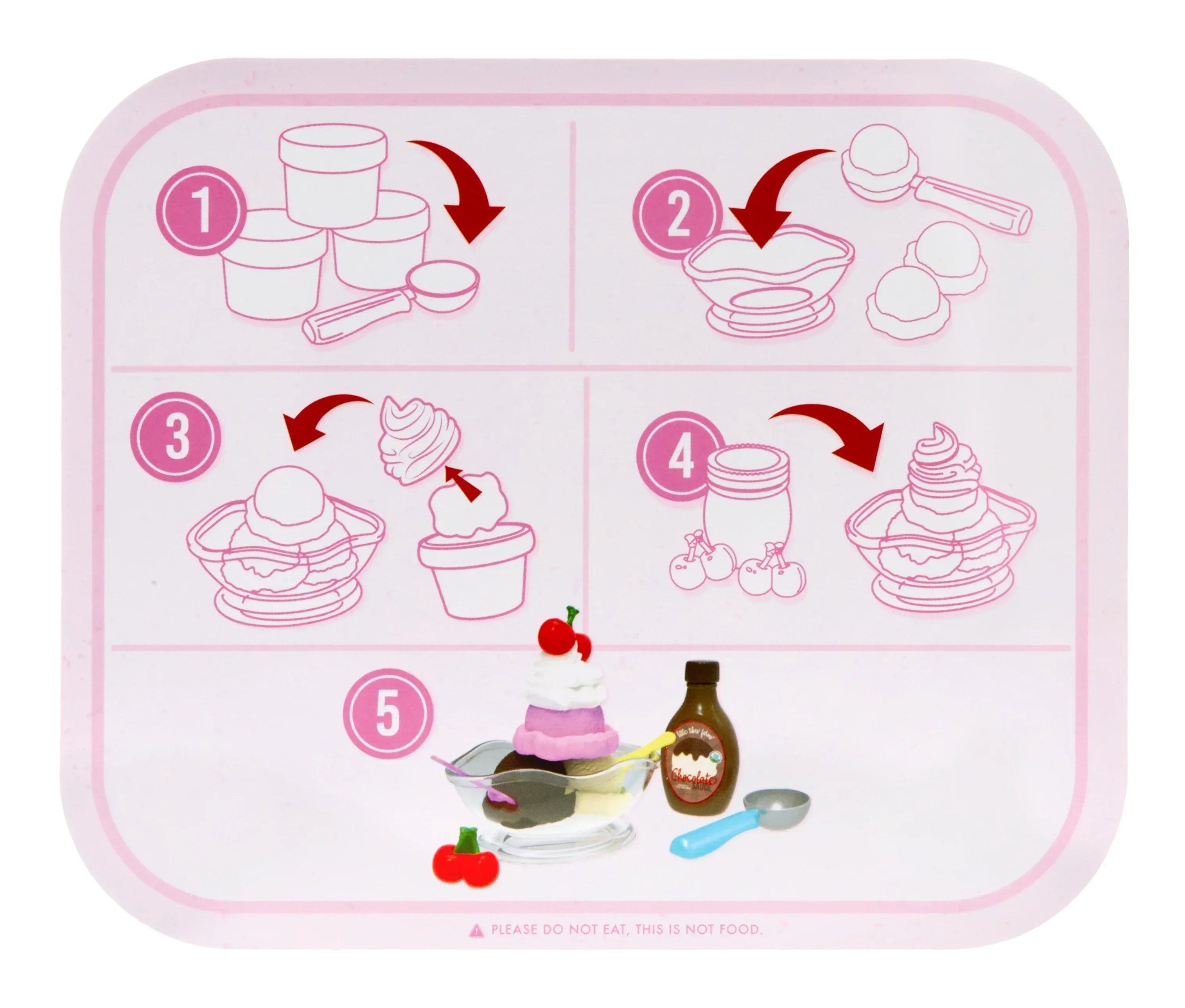 Little Tikes Creative Chefs Ice Cream Kit with Make-It Mix Play Sand, 20 Accessories, Realistic Pretend Play Set, Boys, Girls, Ages 3+