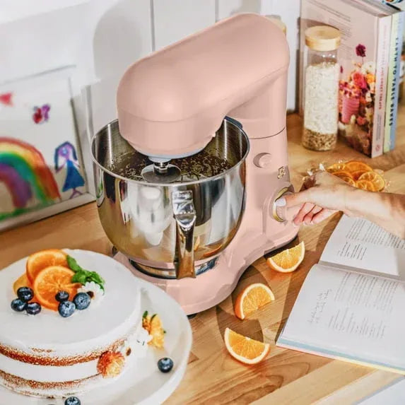 Beautiful 5.3 Qt Stand Mixer, Black Sesame with Flat Beater, Dough Hook, Balloon Whisk