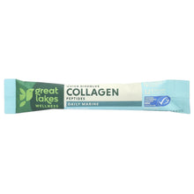 Quick dissolve collagen peptides stick pack, daily marine, unflavored, blue stripe