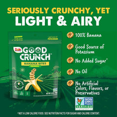Dole Good Crunch Original Banana Bites, Made with All Natural Fruit, 2.5 oz